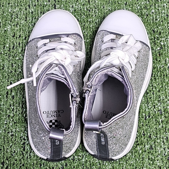 VINCE CAMUTO | GIRLS HIGH-TOP GLITTER PLATFORM SNEAKERS - - Picture 11 of 16